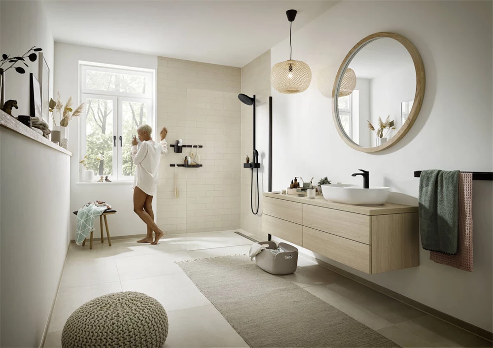 Hansgrohe Pulsify S Showerpipe 260, 2 jet EcoSmart, és ShowerTablet Select 400 falon kívüli zuhanyrendszer