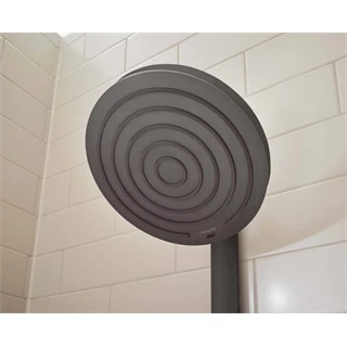 Hansgrohe Pulsify S Showerpipe 260, 2 jet EcoSmart, és ShowerTablet Select 400 falon kívüli zuhanyrendszer matt fekete