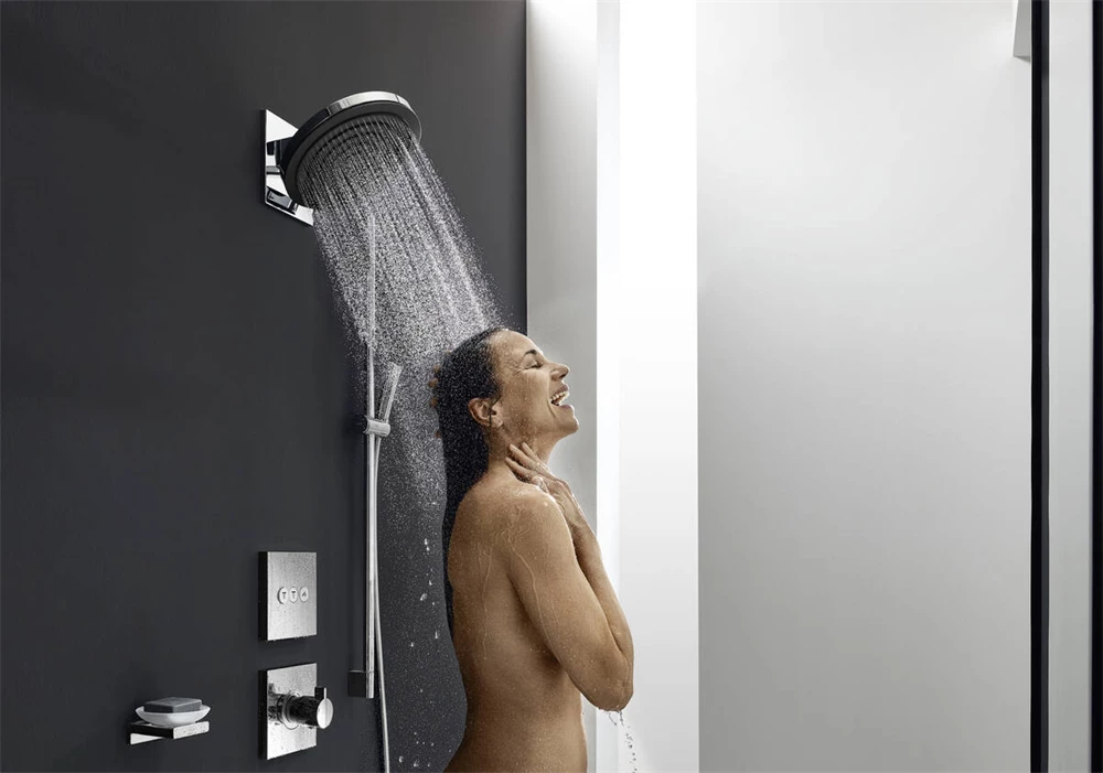 Hansgrohe Pulsify S esőztető fejzuhany 260, 2 jet EcoSmart, fali csatlakozóval, matt fekete felület