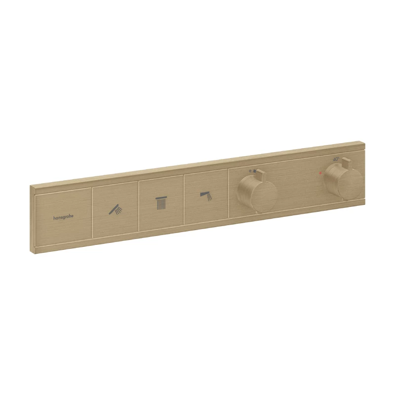 Hansgrohe RainSelect termosztát falsík alatti telepítéshez, 3 funkciós szálcsiszolt bronz