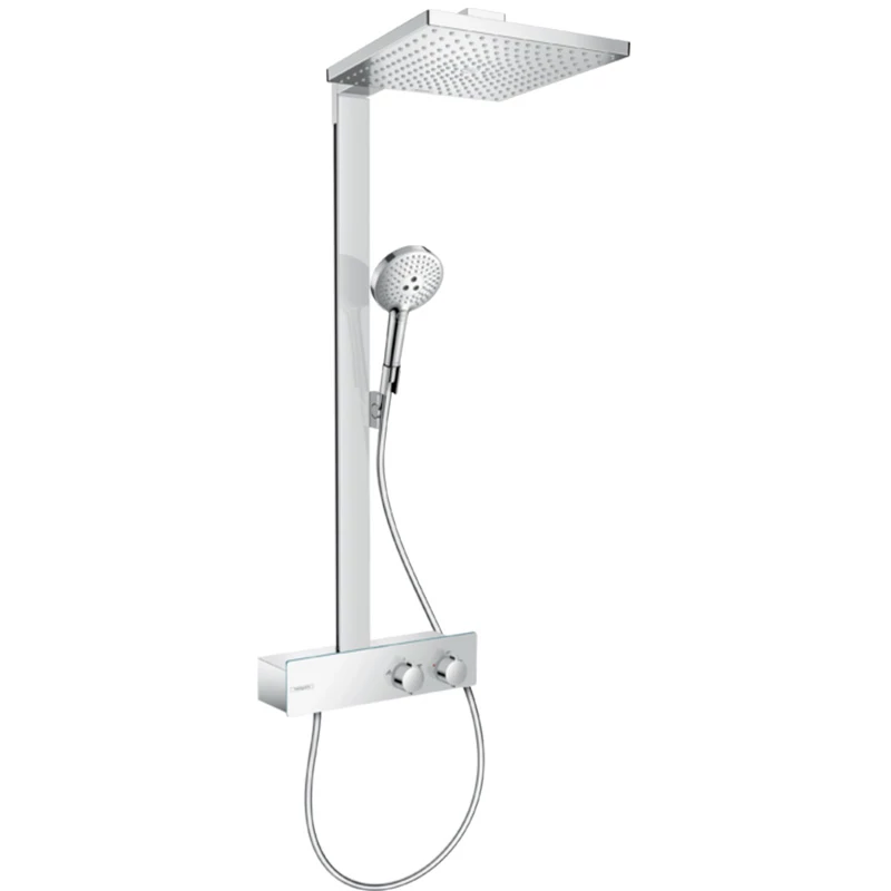 Hansgrohe Raindance Square 300 1jet EcoSmart 9 l/perc Showerpipe