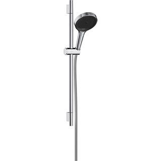 Hansgrohe Rainfinity zuhanyszett 130, 3jet, S Puro 65cm-es zuhanyrúddal, Designfelx 1.60m-es zuhanytömlővel króm