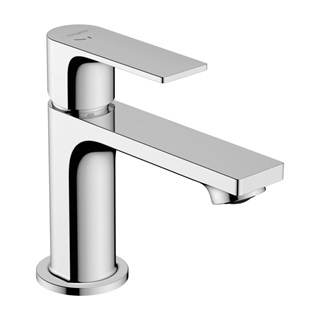 Hansgrohe Rebris E egykaros, álló mosdócsaptelep 80 CoolStart EcoSmart+  143/84*124mm, automata lefolyógarnitúrával,króm