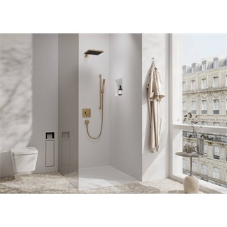 Hansgrohe ShowerSelect Comfort E falsík alatti termosztát, 2 funkciós szálcsiszolt bronz