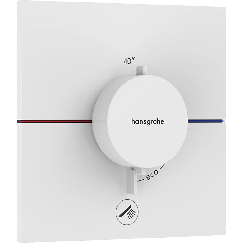 Hansgrohe ShowerSelect Comfort E falsík alatti termosztát mennyiségszabályozóval, 1+1 funkciós matt fehér