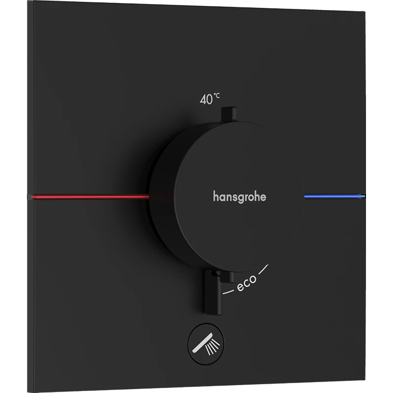Hansgrohe ShowerSelect Comfort E falsík alatti termosztát mennyiségszabályozóval, 1+1 funkciós matt fekete