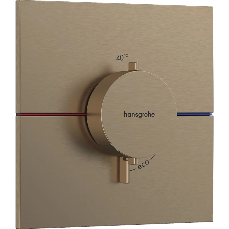 Hansgrohe ShowerSelect Comfort E falsík alatti termosztát mennyiségszabályozóval szálcsiszolt bronz