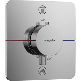 Hansgrohe ShowerSelect Comfort Q falsík alatti termosztát, 2 funkciós, beépített biztonsági kombinációval EN1717 króm