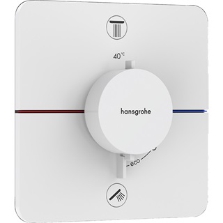 Hansgrohe ShowerSelect Comfort Q falsík alatti termosztát, 2 funkciós matt fehér