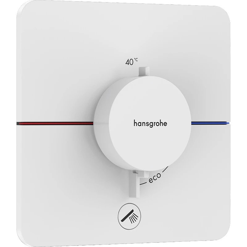 Hansgrohe ShowerSelect Comfort Q falsík alatti termosztát mennyiségszabályozóval, 1+1 funkciós matt fehér