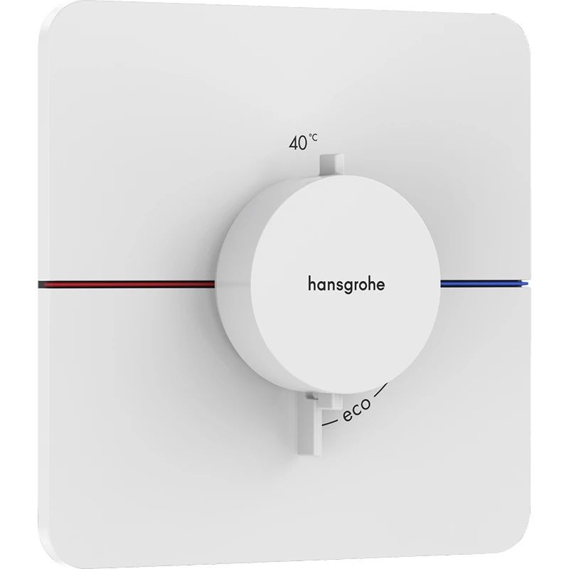 Hansgrohe ShowerSelect Comfort Q falsík alatti termosztát mennyiségszabályozóval matt fehér
