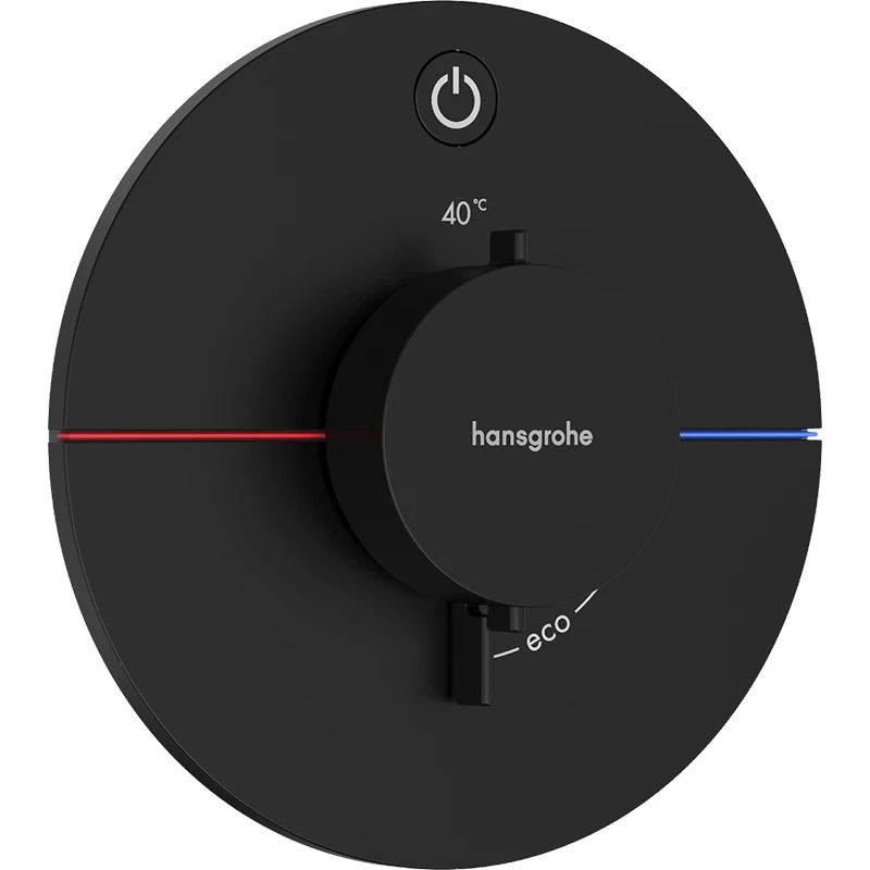 Hansgrohe ShowerSelect Comfort S falsík alatti termosztát, 1 funkciós matt fekete