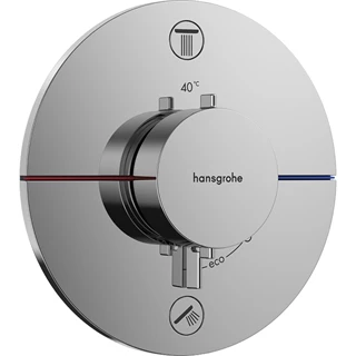 Hansgrohe ShowerSelect Comfort S falsík alatti termosztát, 2 funkciós, beépített biztonsági kombinációval EN1717 króm