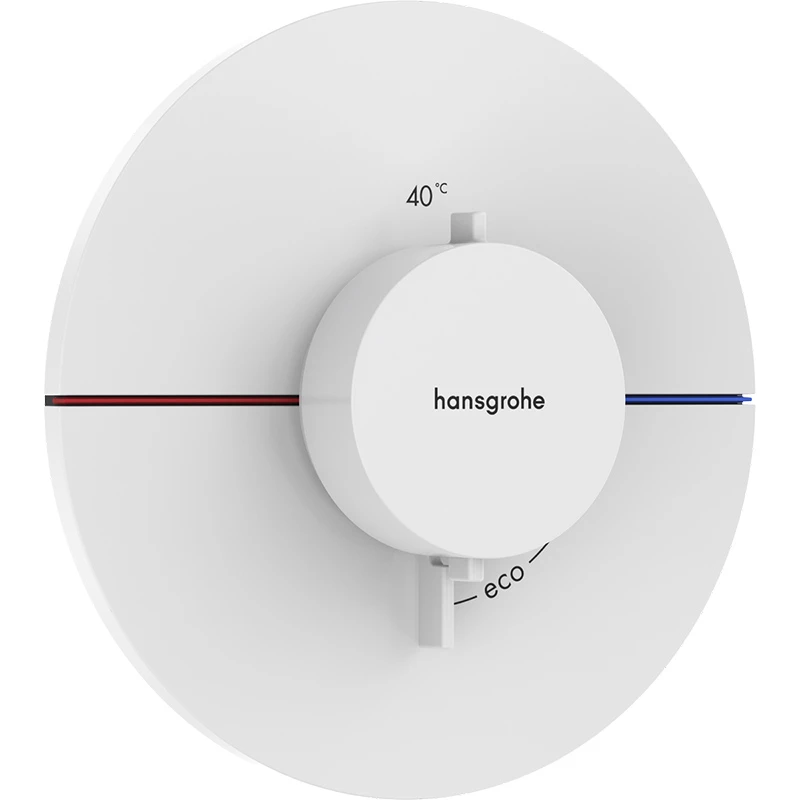 Hansgrohe ShowerSelect Comfort S falsík alatti termosztát mennyiségszabályozóval matt fehér