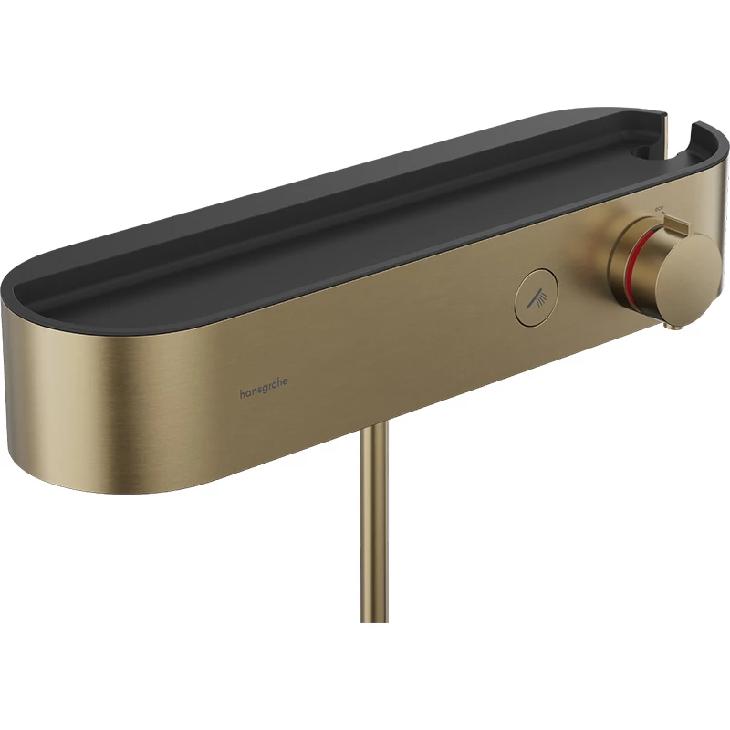 Hansgrohe ShowerTablet Select Zuhanytermosztát 400, falsíkon kívüli szereléshez szálcsiszolt bronz