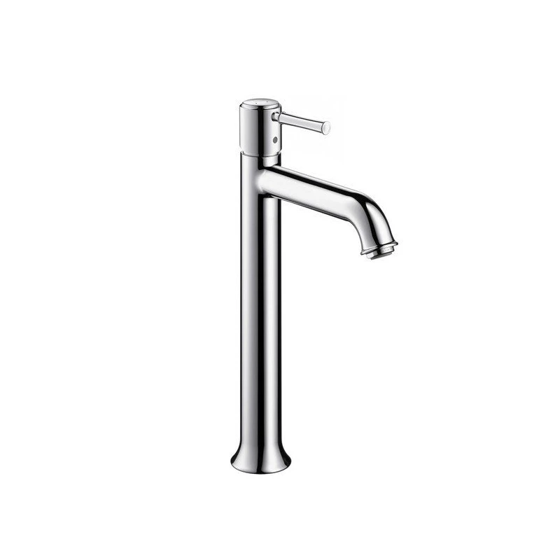 Hansgrohe Talis Classic egykaros, magasított mosdócsaptelep DN15 pulton álló mosdótálakhoz, króm, automata leeresztővel