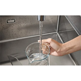 Hansgrohe Talis M54 konyhai csaptelep kihúzható zuhanyfejjel, 270 1jet, L-kifolyóval, króm