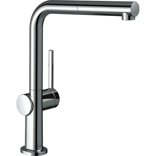 Hansgrohe Talis M54 konyhai csaptelep kihúzható zuhanyfejjel, 270 1jet, L-kifolyóval, króm