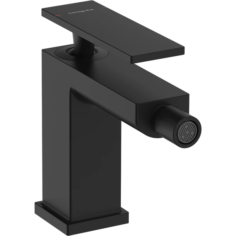 Hansgrohe Tecturis E egykaros bidé csaptelep, automata lefolyógarnitúrával matt fekete