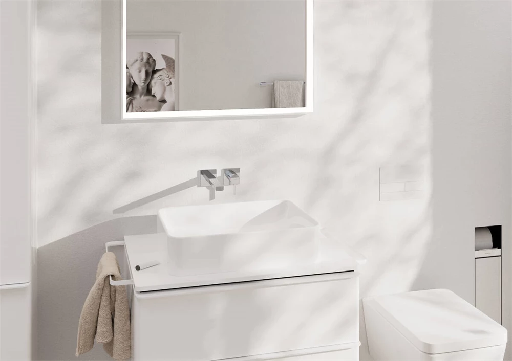 Hansgrohe Tecturis E egykaros falsík alatti mosdócsaptelep, 22.5cm-es kifolyóval króm