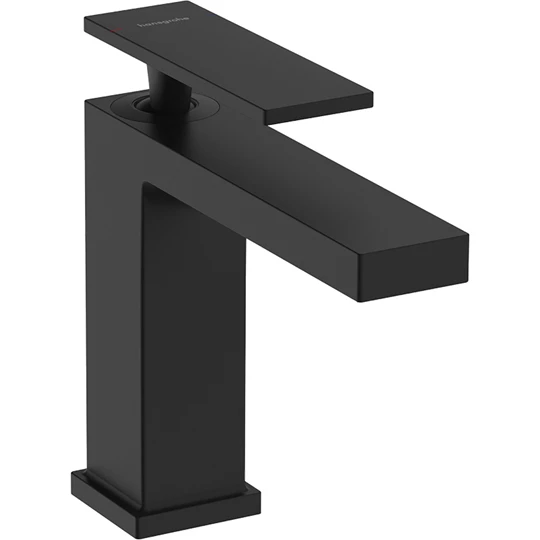 Hansgrohe Tecturis E egykaros mosdócsaptelep 110, automata lefolyógarnitúrával matt fekete