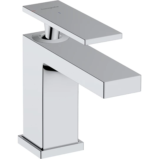 Hansgrohe Tecturis E egykaros mosdócsaptelep 80, CoolStart, automata lefolyógarnitúrával króm