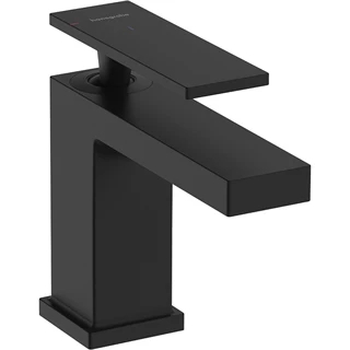 Hansgrohe Tecturis E egykaros mosdócsaptelep 80, CoolStart, automata lefolyógarnitúrával matt fekete