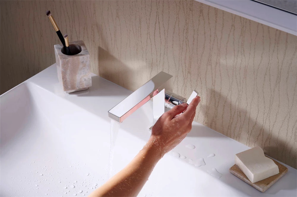 Hansgrohe Tecturis E egykaros mosdócsaptelep Fine 110, CoolStart, automata lefolyógarnitúrával króm