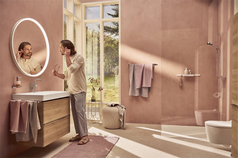 Hansgrohe Tecturis S egykaros mosdócsaptelep Fine 240, CoolStart, Push-open lefolyógarnitúrával króm