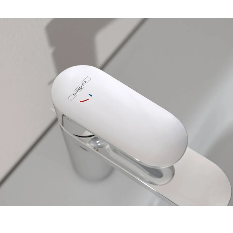 Hansgrohe Vernis Blend 100 egykaros mosdócsaptelep, Coolstart, automata lefolyógarnitúrával, króm