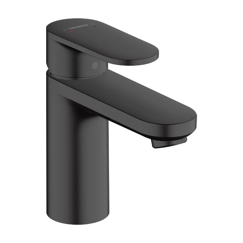 Hansgrohe Vernis Blend 100 egykaros mosdócsaptelep, lefolyógarnitúra nélkül, matt fekete