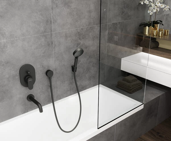 Hansgrohe Vernis Blend kézizuhany 100 Vario matt fekete
