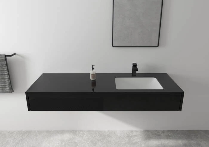 Hansgrohe Vernis Shape 100 egykaros mosdócsaptelep, lefolyógarnitúra nélkül, matt fekete