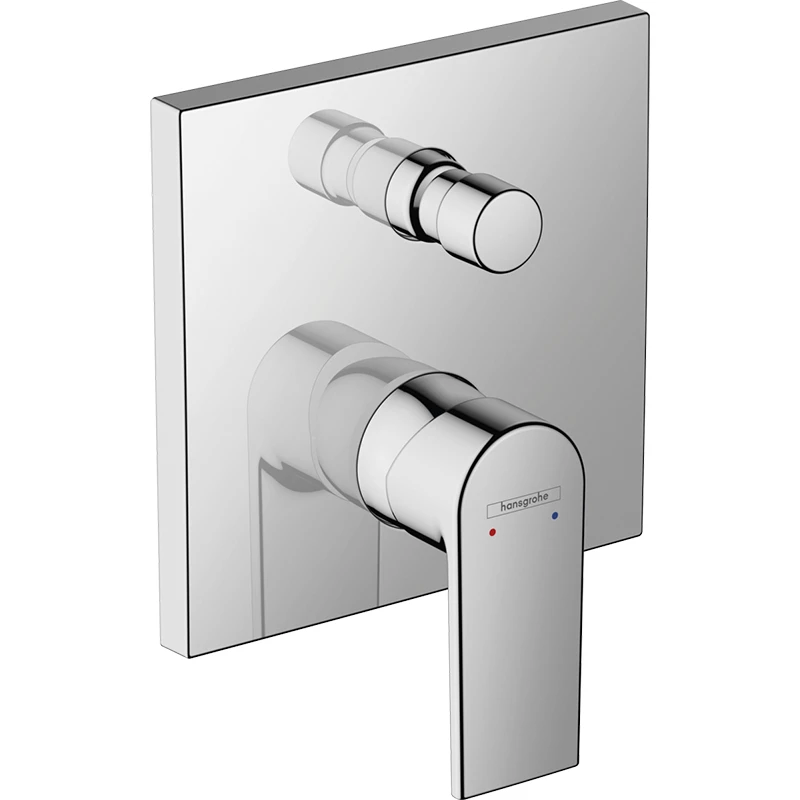 Hansgrohe Vernis Shape egykaros kádcsaptelep színkészlet falsík alatti szereléshez, króm felület