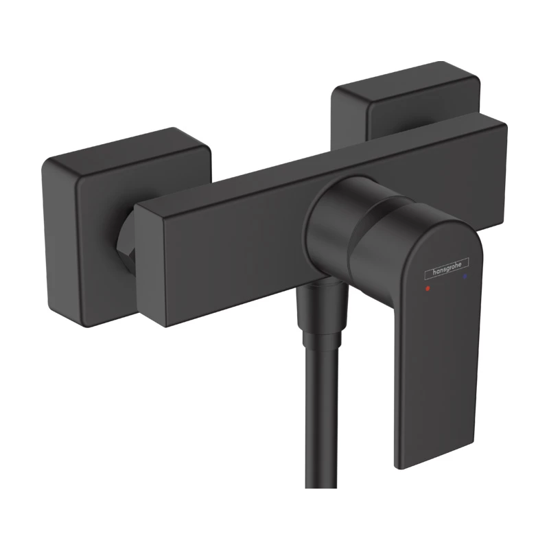 Hansgrohe Vernis Shape egykaros zuhanycsaptelep falsíkon kívüli szereléshez, matt fekete
