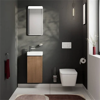 Hansgrohe Xanuia Q kézmosó 360/250, csapfurattal és túlfolyóval, SmartClean