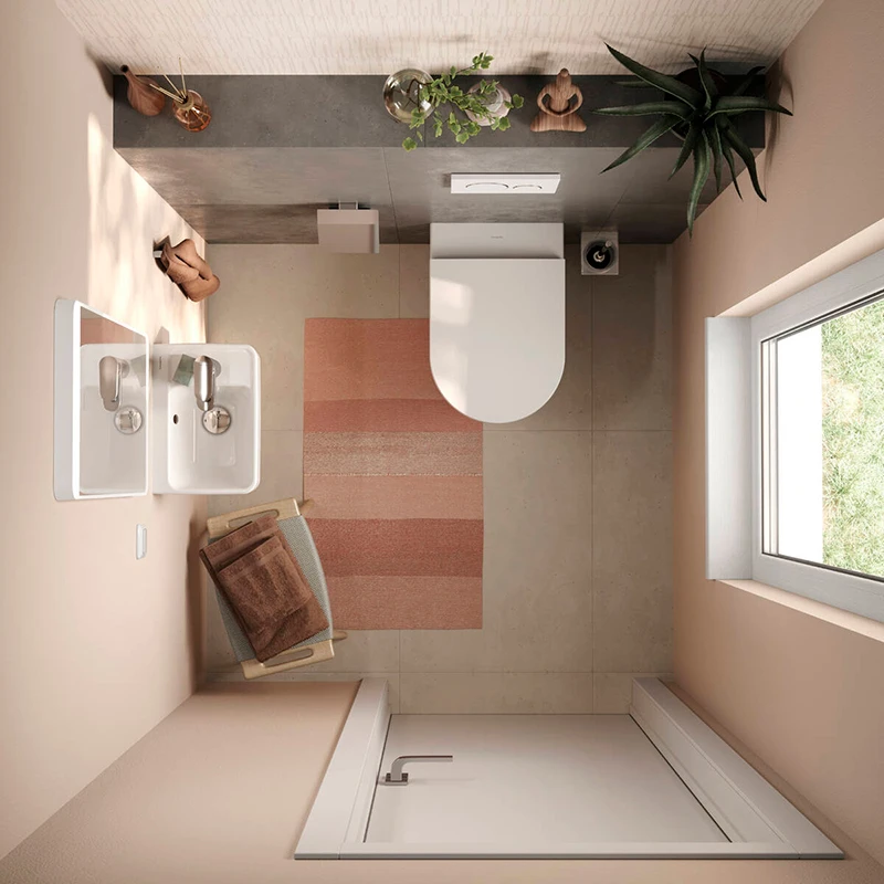 Hansgrohe Xanuia Q kézmosó 360/250, csapfurattal és túlfolyóval,fehér