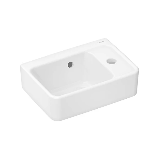 Hansgrohe Xanuia Q kézmosó 360/250, csapfurattal és túlfolyóval,fehér