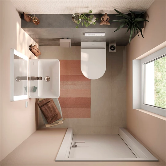 Hansgrohe Xanuia Q kézmosó 500/390, csapfurattal és túlfolyóval