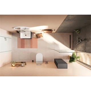 Hansgrohe Xanuia Q kézmosó 500/390, csapfurattal és túlfolyóval, SmartClean