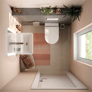 Hansgrohe Xanuia Q kézmosó 500/390, csapfurattal és túlfolyóval, SmartClean