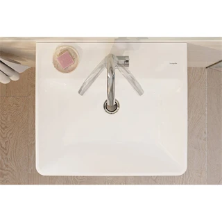 Hansgrohe Xanuia Q kézmosó 500/390, csapfurattal és túlfolyóval, SmartClean