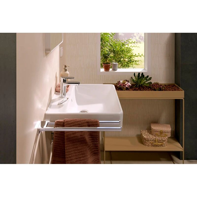 Hansgrohe Xanuia Q mosdókagyló 600/480, csapfurattal és túlfolyóval, SmartClean