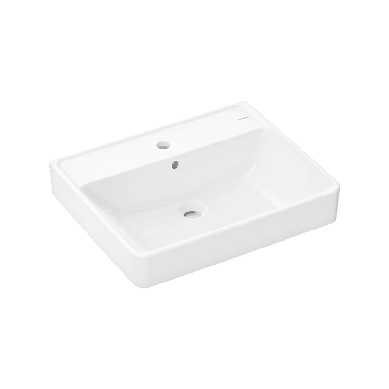 Hansgrohe Xanuia Q mosdókagyló 600/480, csapfurattal és túlfolyóval, SmartClean