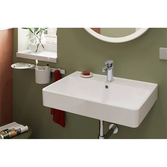 Hansgrohe Xanuia Q mosdókagyló 650/480, csapfurattal és túlfolyóval, SmartClean