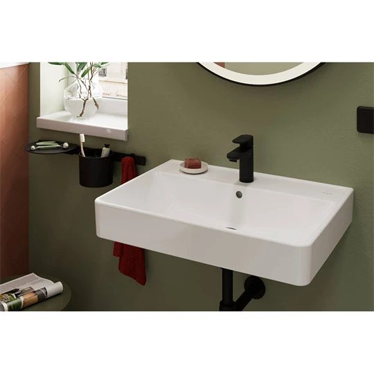 Hansgrohe Xanuia Q mosdókagyló 650/480, csapfurattal és túlfolyóval, SmartClean