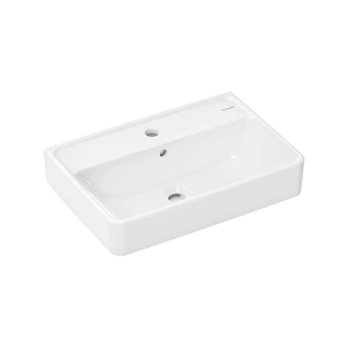Hansgrohe Xanuia Q mosdókagyló Kompakt 550/370, csapfurattal és túlfolyóval, SmartClean