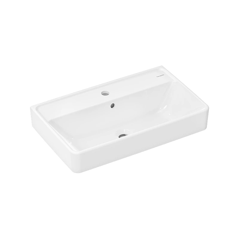 Hansgrohe Xanuia Q mosdókagyló Kompakt 650/390, csapfurattal és túlfolyóval