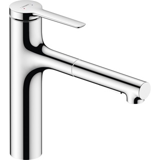 Hansgrohe Zesis M33 egykaros konyhai csaptelep 160, fém kihúzható zuhanyfejjel, 2jet króm