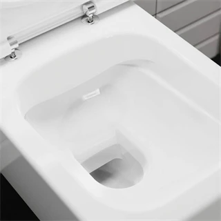 Hansgrohe fali WC Set 540 perem nélküli AquaFall Flush WC ülőkével és SoftClose, QuickRelease fedéllel, SmartClean